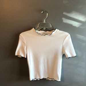 Gently Cropped Short Sleeve Zara Trafaluc Top
